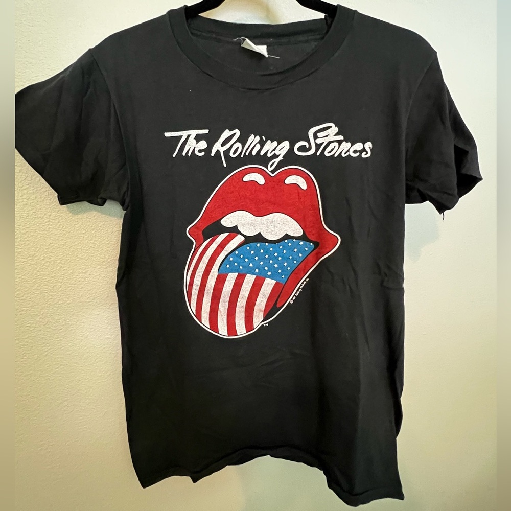 Vintage Rolling Stones North American Tour 1981 T-Shirt Official. Size L*